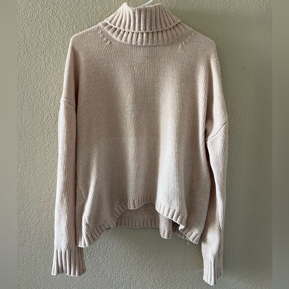 Forever 21 Soft Beige Turtleneck Sweater